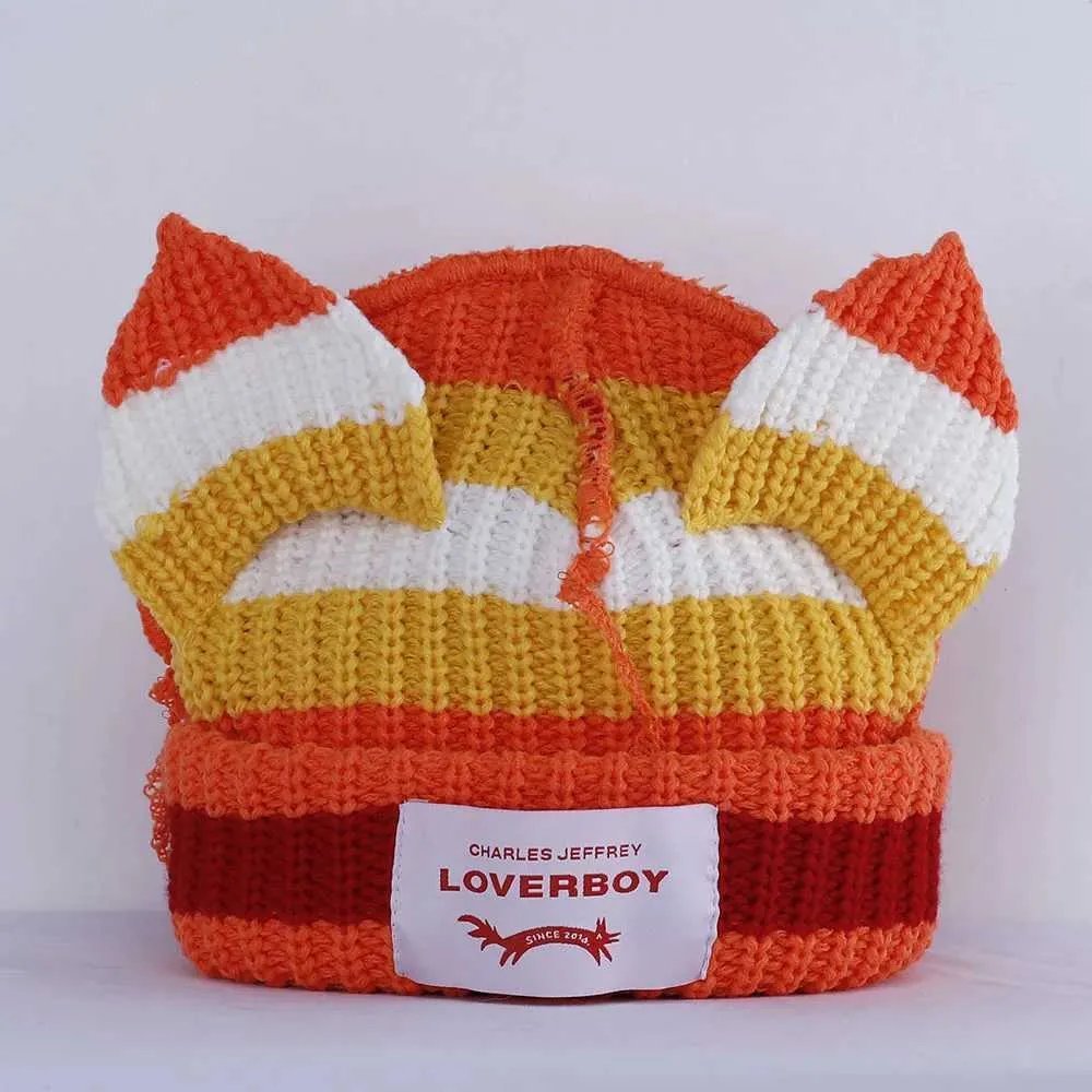 knitted Loverboy cat double-layer