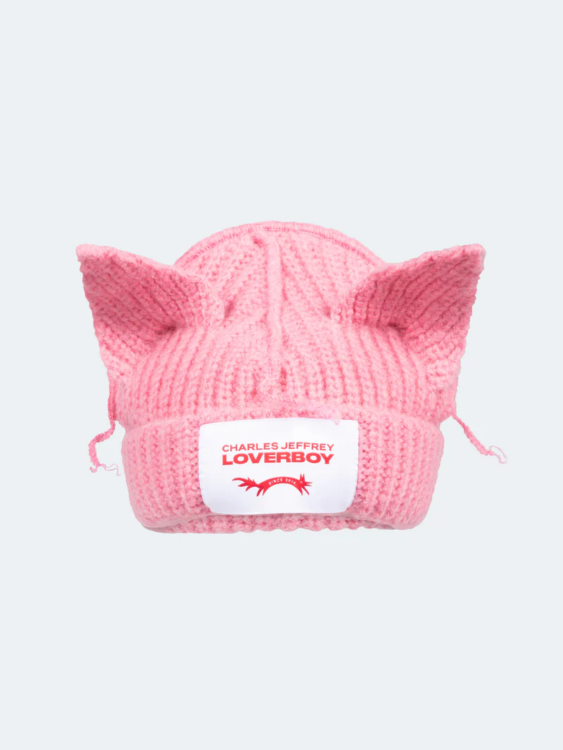 CHUNKY EARS BEANIE PINK